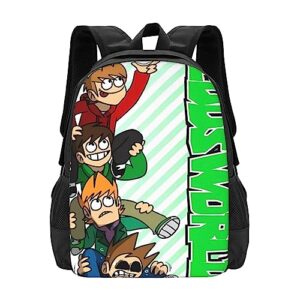 glgfas eddsworld backpack large capacity leisure travel backpack book bag outgoing daypack 12.5x5.5x16.5 inch