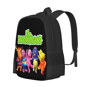 Pobecan The Anime Backyardigans Backpack Large Capacity Leisure Travel Backpack Book Bag Outgoing Daypack 12.5x5.5x16.5 inch