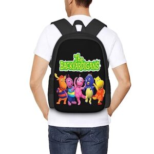 Pobecan The Anime Backyardigans Backpack Large Capacity Leisure Travel Backpack Book Bag Outgoing Daypack 12.5x5.5x16.5 inch