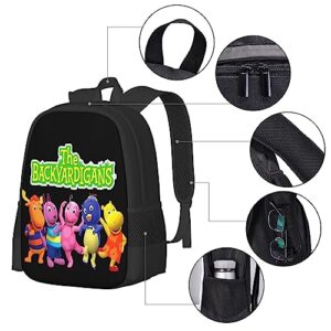 Pobecan The Anime Backyardigans Backpack Large Capacity Leisure Travel Backpack Book Bag Outgoing Daypack 12.5x5.5x16.5 inch