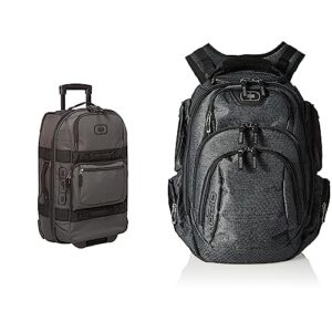 ogio layover travel bag + gambit pack, graphite