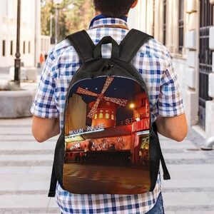 VACSAX Laptop Backpack for Men Women Sport Rucksack moulin rouge print Casual Daypack