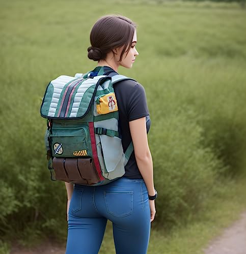 StarW Boba Cosplay Backpack Mens Outdoor Travel Casual Bag Laptop Laptops Knapsack