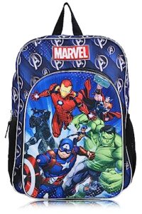 marvel avengers boys backpack for kids| elementary and kindergarten kids knapsacks for school (molded front avengers)