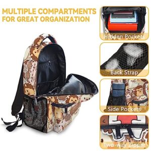 CUNEXTTIME Hedgehog Backpack for Girls Boys, 16 Inch Brown Backpacks for School, Cute Lightweight Durable Bookbag for Kids