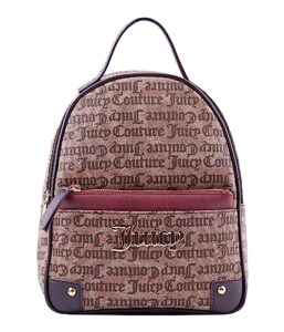 juicy couture pullout pouch backpack taupe/dark brown one size