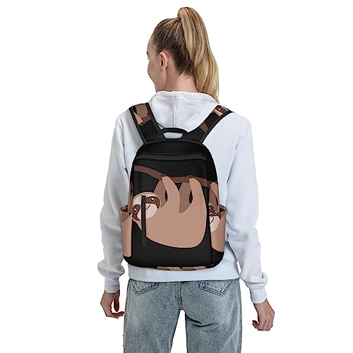 DEHIWI Sloth Casual Backpack Bag Lightweight Laptop Bag Travel Laptop Backpack For Women Men