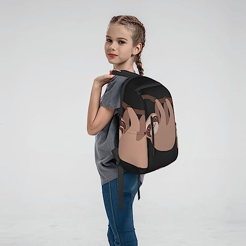 DEHIWI Sloth Casual Backpack Bag Lightweight Laptop Bag Travel Laptop Backpack For Women Men