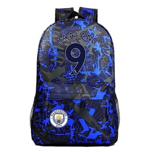 duuloon football fans knapsack soccer stars casual daypacks wear resistant canvas student book bag for teens