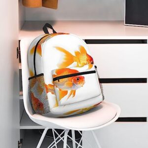 OdDdot Cute goldfishes Backpacks Lightweight Bookbag Front Utility Pocket with Built-in Organizer - Premium Backpack