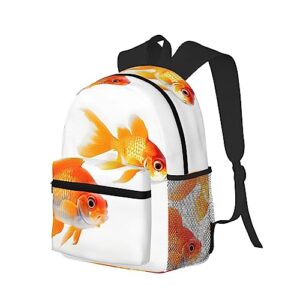 OdDdot Cute goldfishes Backpacks Lightweight Bookbag Front Utility Pocket with Built-in Organizer - Premium Backpack