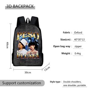 BQXZAKG Peso Pluma Backpack Sport Bags Casual Musician Oxford Cloth Travel Bag Adjustable Shoulder Strap Backpack