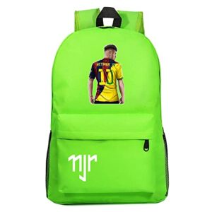 duuloon teens neymar jr student bookbag casual football fans knapsack classic canvas daypacksk for hiking,travel