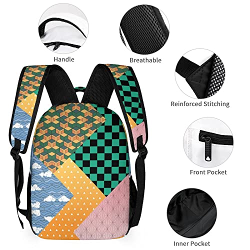 KOOLLE Backpack 3d Printed Travel Backpack Casual Laptop Backpack Lightweight Multi-Function SchoolBag For Adult Youth