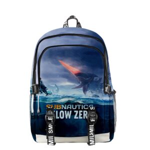 subnautica below zero shoulders backpack women men fashion daypack travel bag
