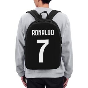 Luja Dling Ronaldo #7 Cr7 Adult Backpacks Bag Laptop Bag Bookbag Usb Backpack 17 Inch For Daily