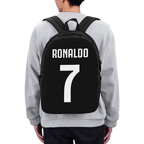 Luja Dling Ronaldo #7 Cr7 Adult Backpacks Bag Laptop Bag Bookbag Usb Backpack 17 Inch For Daily