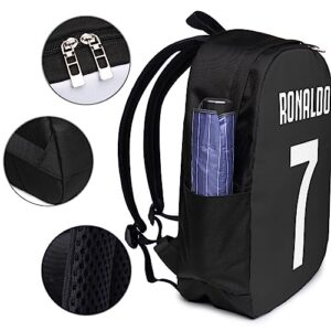 Luja Dling Ronaldo #7 Cr7 Adult Backpacks Bag Laptop Bag Bookbag Usb Backpack 17 Inch For Daily