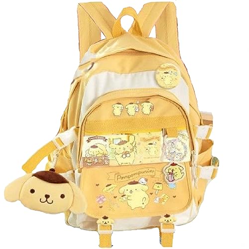 juju Pompompurin Bag Cute Kawaii Stuff - Kawaii Accessories Pompompurin Stuff - Pompompurin Accessories Backpack Cute Backpacks for Adults - Kawaii Bag Japanese Backpack