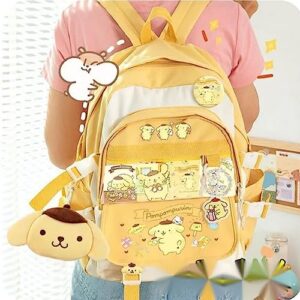 juju Pompompurin Bag Cute Kawaii Stuff - Kawaii Accessories Pompompurin Stuff - Pompompurin Accessories Backpack Cute Backpacks for Adults - Kawaii Bag Japanese Backpack