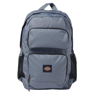 dickies double pocket backpack, steel blue, al