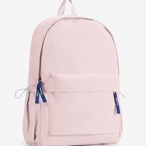 kibachev Pink Casual Daypack Backpack Simple Backpack College Backpack for Women Carry On Backpack