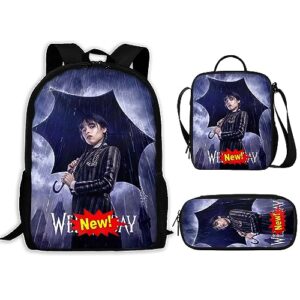 hkazryut wednesday backpack cute backpacks set funny casual durable daypack laptop travel backpacks 02