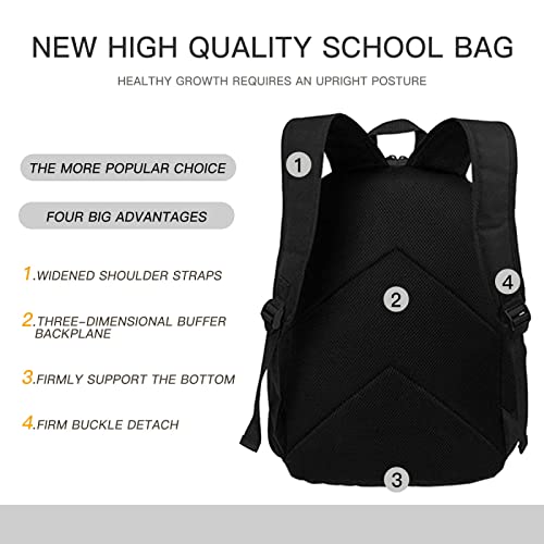 DOKHVOT School Backpack 3 PCS Set Kids Backpack for Girls Boys Women Men School Bag Backpacks with Lunch Bag & Pencil Case