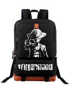 qiaoqiaota anime backpack school bag bookbag for boys kids 17 inch laptop backpack anime fanny pack travel bag