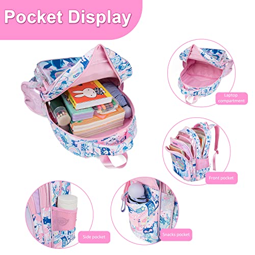 Robhomily Cat Kids Backpack with Lunch Bags binding commodities