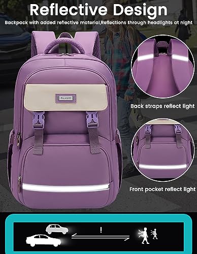 FALANKO Backpack for Girls,15.6 inch Women Laptop School College BookBag with USB Charging Port, High Middle Elementary School Backpack For Teen Students,Large Capacity Travel work Daypacks for Women