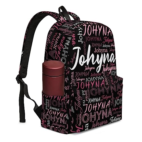 Viezrrle Custom Backpack with Name Personalized Name School Backpack, Customized Bookbag for Boys Girls Kids School Travel Work (Color9)