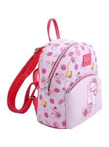 loungefly hello kitty strawberry milk mini backpack