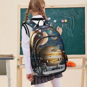 UMIRIKO Galaxy Space Planet Astronaut Kids Backpacks for Boys and Girls Elementary School Backpack Bookbag With Chest Strap 2021583