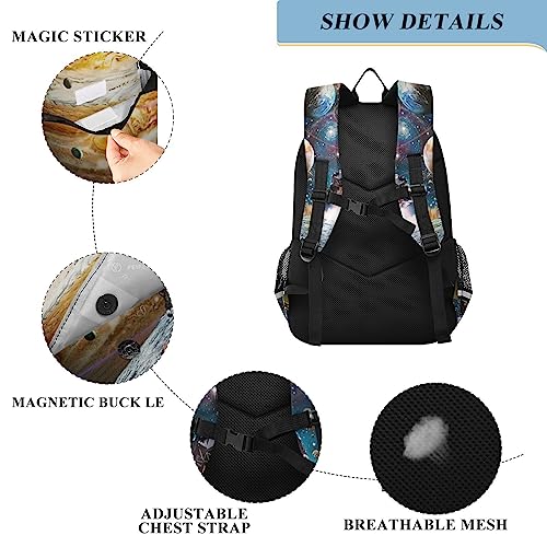 UMIRIKO Galaxy Space Planet Astronaut Kids Backpacks for Boys and Girls Elementary School Backpack Bookbag With Chest Strap 2021583