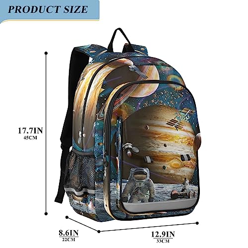 UMIRIKO Galaxy Space Planet Astronaut Kids Backpacks for Boys and Girls Elementary School Backpack Bookbag With Chest Strap 2021583