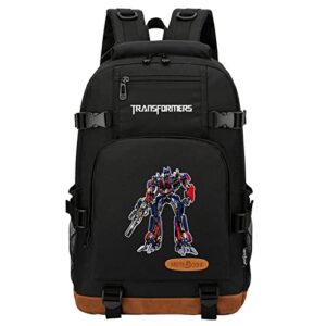 sorva teen transformers college daypack student multifunction bookbag-lightweight large capacity canvas knapsack for travel