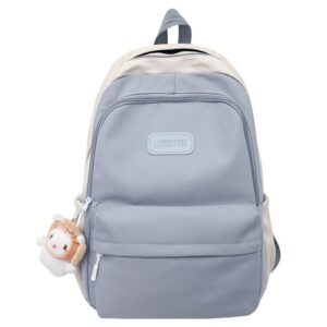 magsky aesthetic backpack cute kawaii backpack large capacity casual travel mochilas daypacks (blue)