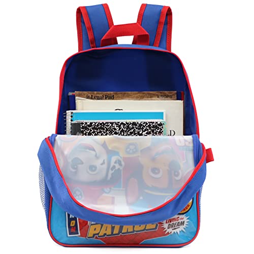 Nickelodeon Boys' Paw Patrol Backpack with Lunch (Chase Marshall Rubble)