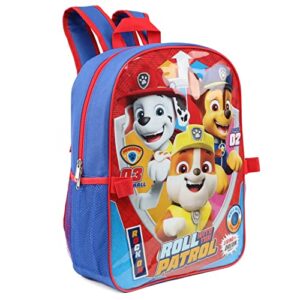 Nickelodeon Boys' Paw Patrol Backpack with Lunch (Chase Marshall Rubble)