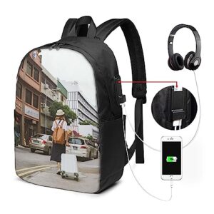 buxvhre Custom Backpack Personalized Men and Women Travel Knapsack Add Your Photo Text Logo Customized Laptop Bag for Work