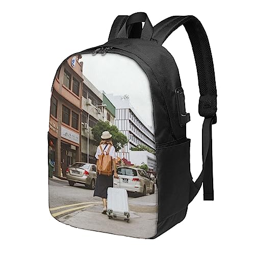 buxvhre Custom Backpack Personalized Men and Women Travel Knapsack Add Your Photo Text Logo Customized Laptop Bag for Work