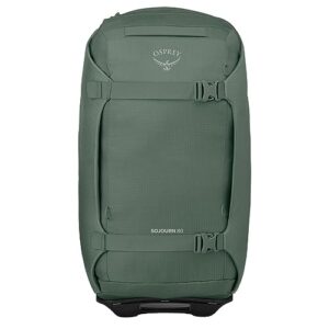 osprey sojourn 28"/80l wheeled travel backpack with harness, koseret green, one size