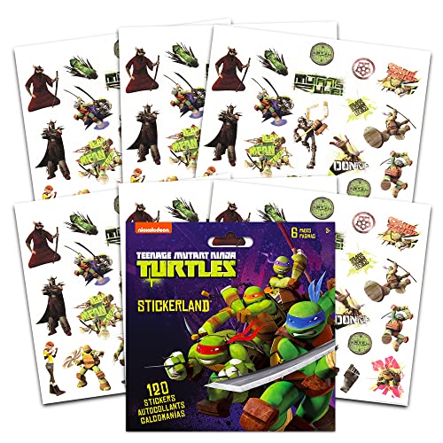 Teenage Mutant Ninja Turtles Backpack Set - Bundle with 16” TMNT Backpack for Boys, Water Pouch, Stickers, More | TMNT Backpack for School