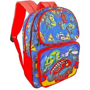 Blaze and the Monster Machines Backpack Set - Bundle with 16” Blaze Backpack, Water Bottle, Stickers, More | Blaze School Supplies