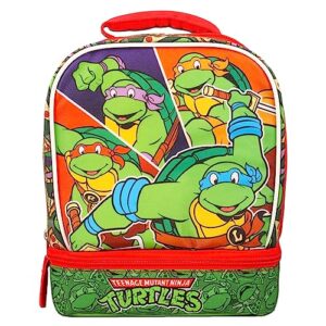 Teenage Mutant Ninja Turtles Backpack with Lunch Box Set - Bundle with TMNT Backpack for School, Lunch Bag, Stickers, More | TMNT Backpack for Boys