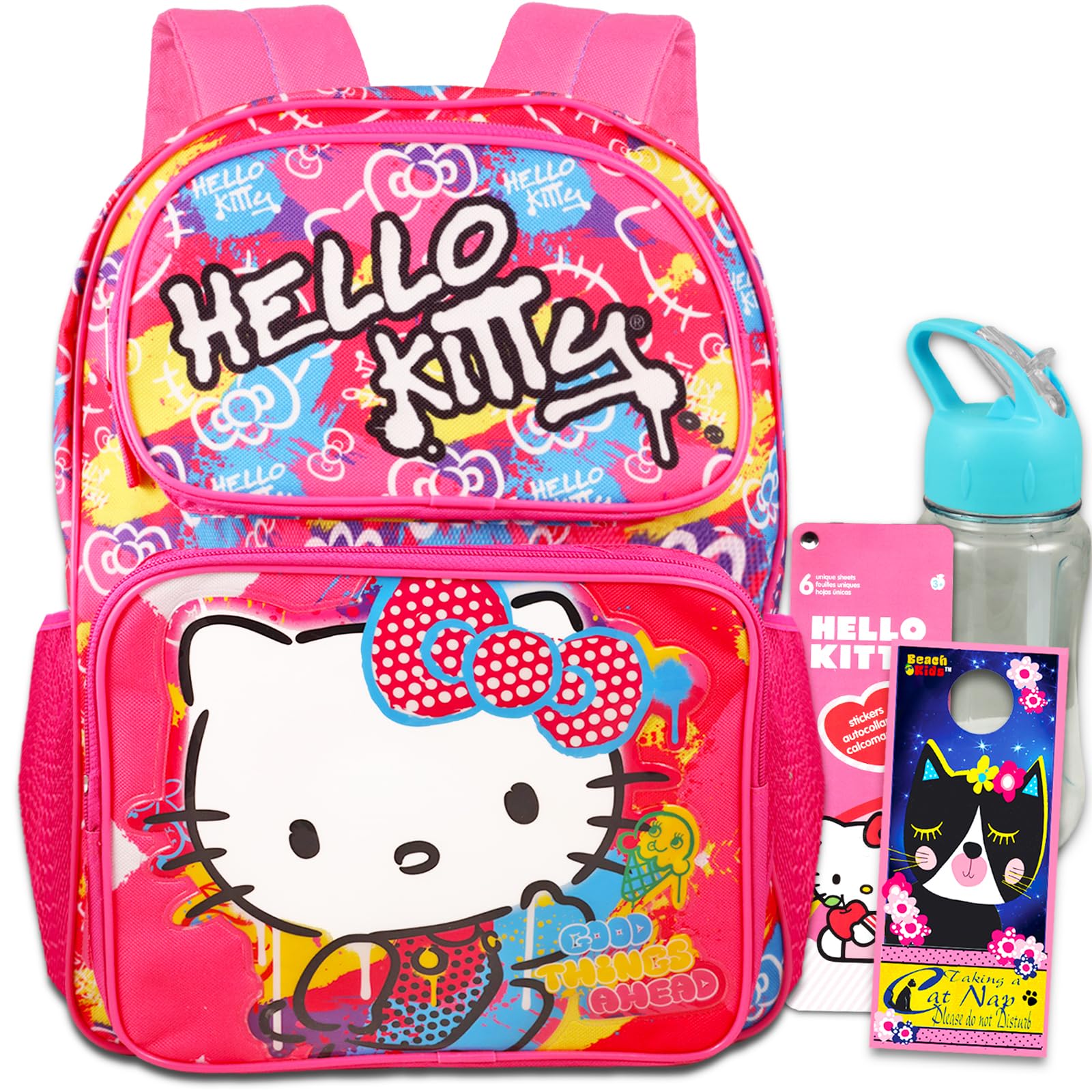 Hello Kitty Backpack for Girls Set - Bundle with 16” Hello Kitty ...