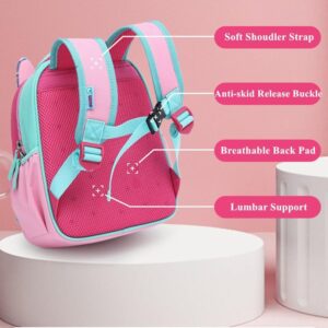 ONGLYP Toddler Backpack for Girls and Boys Ages 2-5,Waterproof Preschool Backpack for Kids,Cute Children Kindergarten Bookbag (Rabbit, Toddler Backpack(Ages 2-5))