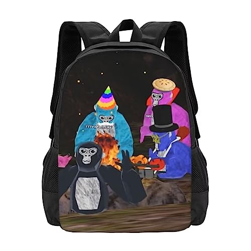 Gorilla Tag Backpacks Cartoon Backpack Casual Travel Laptop Large Capacity Laptop Backpack Gorilla Tag Fan Gift - Monkey Backpack