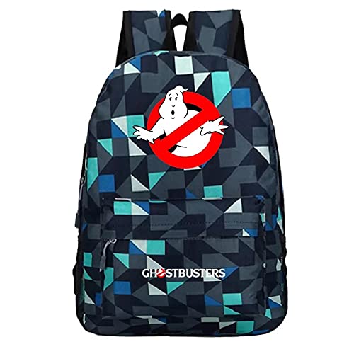 Waroost Ghostbusters Canvas Daypack Waterproof Bookbag-Lightweight Knapsack Classic Durable Bagpack for Travel